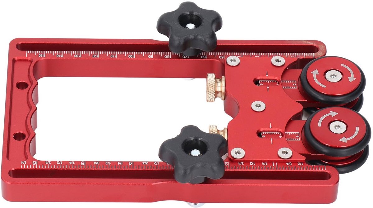Inovra- Tafelzaag Roller - Aluminiumlegering - Rubberwielen - Gekanteld Lager - Houtbewerking - Stabiliteit en Nauwkeurigheid - Zaagtafel