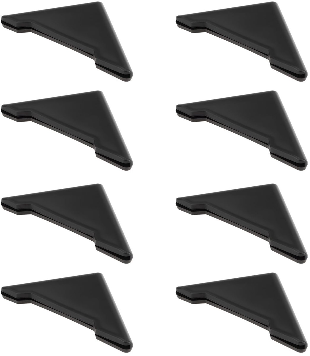 Inovra- Deur Randen Guards - 8 Stuks - Siliconen - Slagvast - Flexibel - Bescherming tegen Stoten/Krassen - Afmetingen 5,5x4x0,5 cm - Deurbescherming