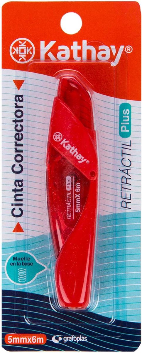 Thijox - Correctietape 5 mm x 6 m - Willekeurige Kleuren - Zwart, Blauw, Rood - Perfect voor School, Kantoor en Creatieve Projecten