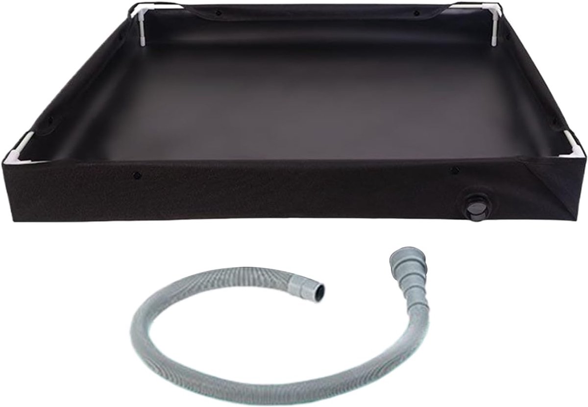 Thijox - Opvouwbare RV Douchebak | Lichtgewicht Camping Douchepan met Afvoerpijp voor Reizen, Kamperen, Hiken, Roadtrip en Avontuur | Praktische Douch