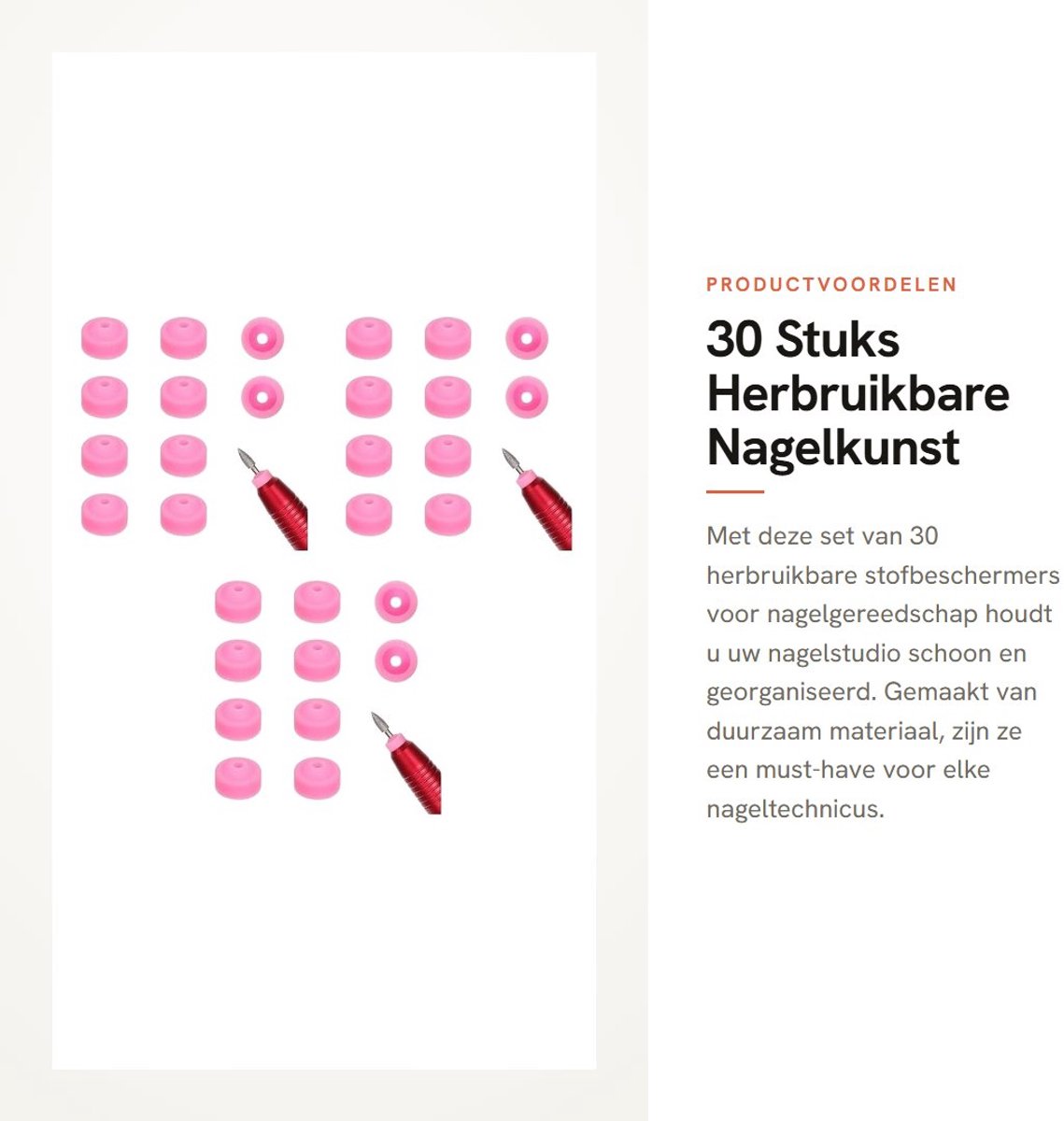 Dailygoods - 30 Stuks Herbruikbare Nagelkunst Stofbescherming