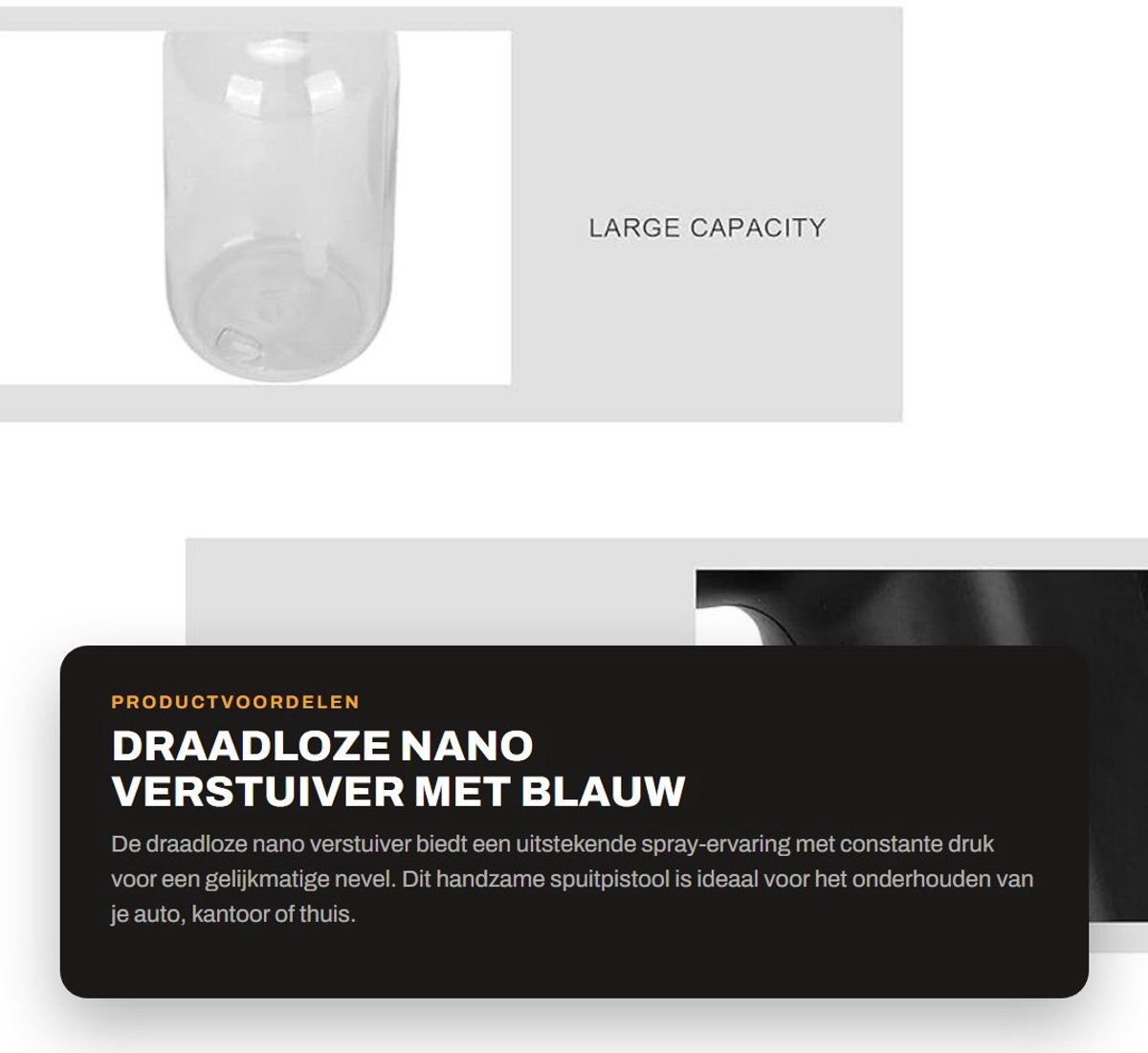 Dailygoods - Draadloze Nano Verstuiver met Blauw Licht
