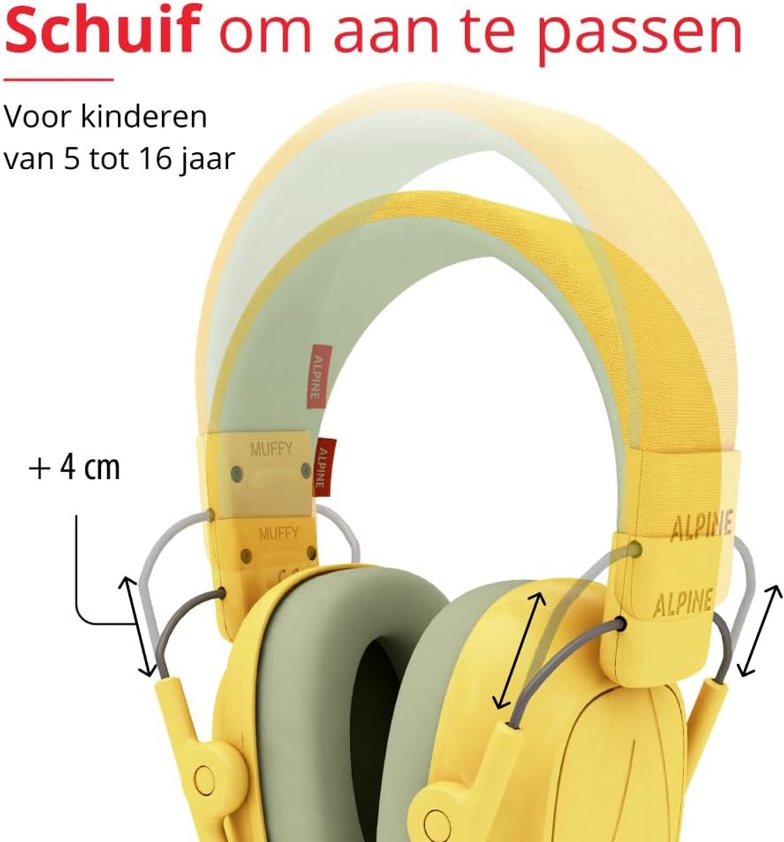 Thijox - Alpine Muffy Kids Oorbeschermers, Gehoorbescherming voor Kinderen van 3-16 Jaar, Comfortabele en Verstelbare Oorkappen, Ideaal voor Feesten, – foto 2