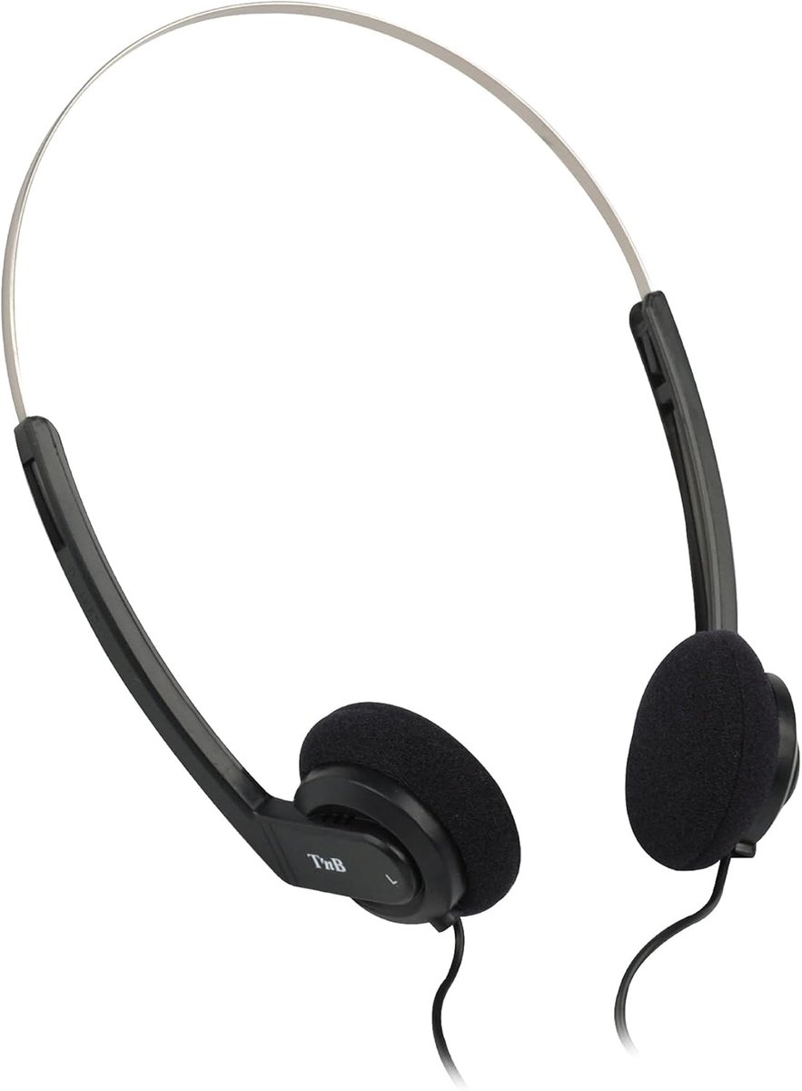 Thijox - Draadloze Stereo Hoofdtelefoon met Digitaal Geluid, Ergonomisch Design, 3,5 mm Jack, Lichtgewicht, Zwart voor Thuis, Reizen, Sport