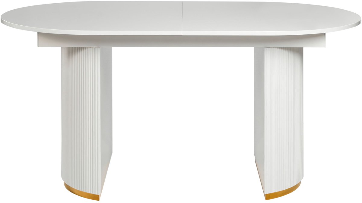 DULVERTON - Uitschuifbare eettafel - Wit - MDF