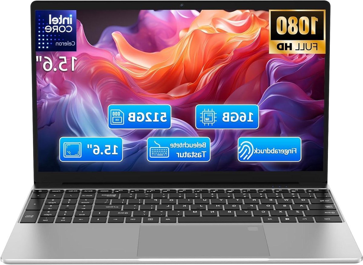 FHD Laptop - Student laptop - Zakelijk en studie - Verlicht toetsenbord - 156 inch - Zilver