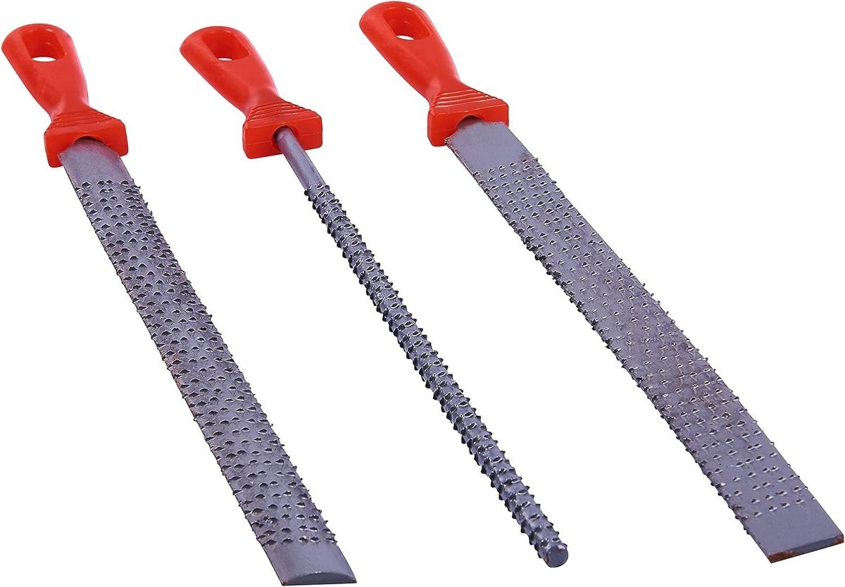 Vijlenset Metaal - Metaalvijlen Set - Metaal Bewerken - 3 Delige Set - 200mm - Zilver