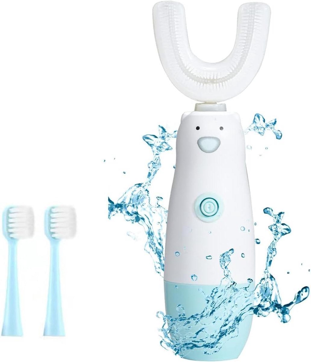Elektrische Tandenborstel - Peuter Tandenborstel - Kinder Mondhygiëne - 360 Automatisch Poetsen - 14 cm Lengte - Blauw