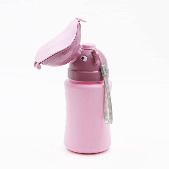 Ryoudavell - Plas potje - Kinder zindelijkheids training - Reis urinaal - Kinder potje meisje - Draagbare Auto - camping - reis potje (Meisje Roze)