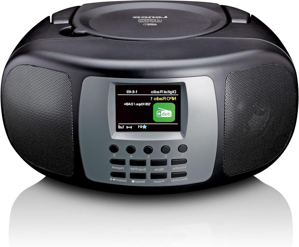 CD Radio - Draagbare Speler - Muziek Luisteren - Bluetooth DAB+ - 2x2 Watt RMS - Zwart