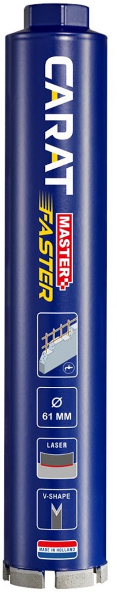 CARAT LASER DIAMANTBOOR Ø161x300xM30 BETON MASTER FASTER