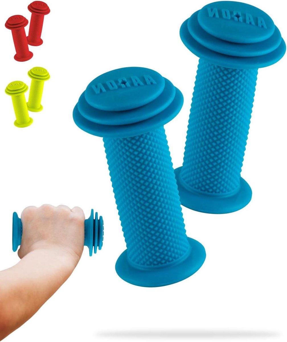 Fietsstuur Handvatten - Kinderhandvatten Stuur - Veilig Fietsen - Schokabsorberende uiteinden - 8 Zentimeter - Blauw