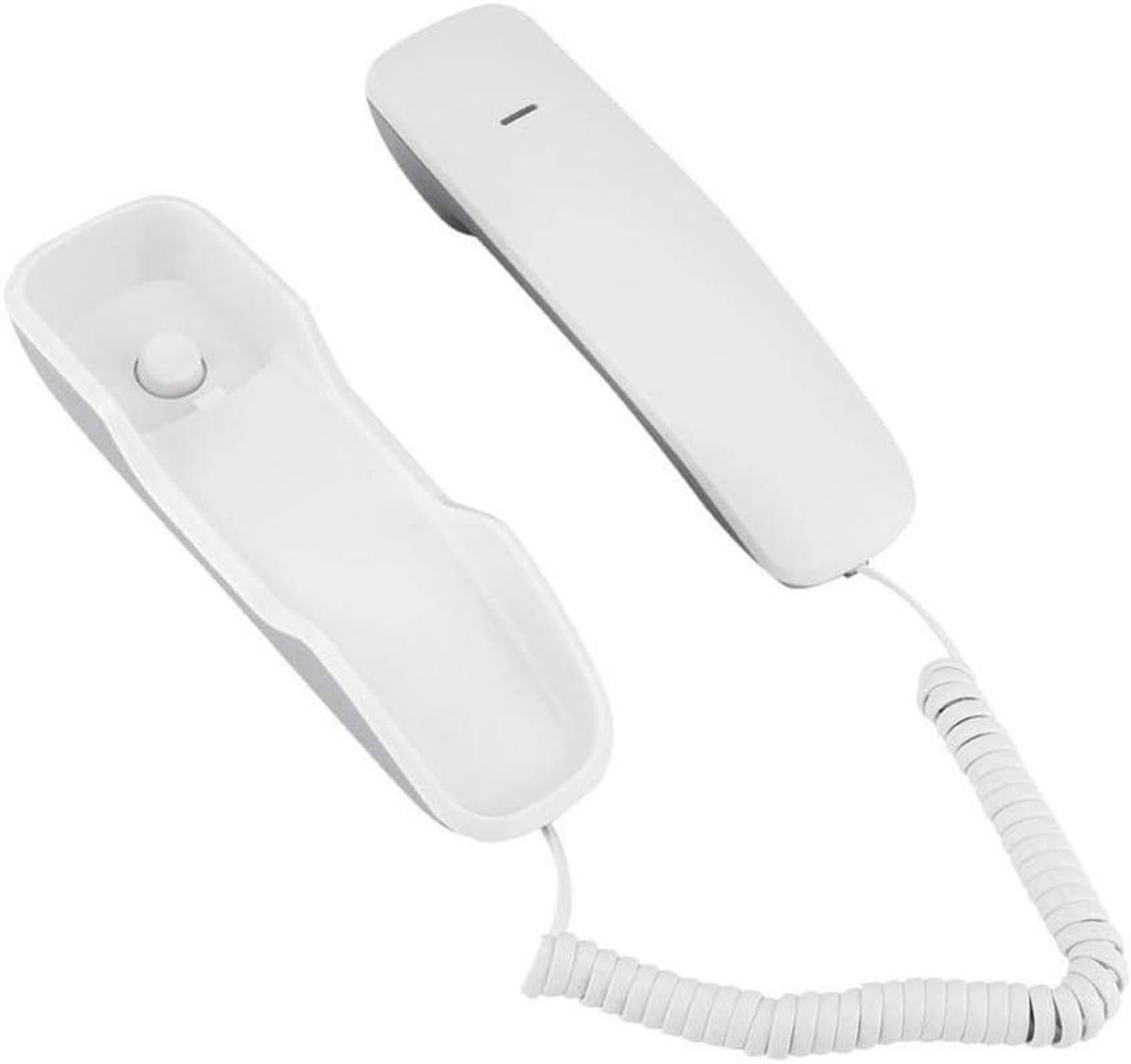 Wandtelefoon - Mini Telefoon - Thuis Bellen - Ruisonderdrukking - 20 cm - Wit
