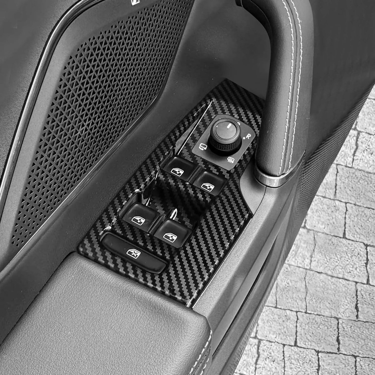Interieur Deur Control Paneel Raam Glijschakelaar Console Cover Trim Sticker voor Seat Ibiza, Arona, Cupra Leon en Leon MK4