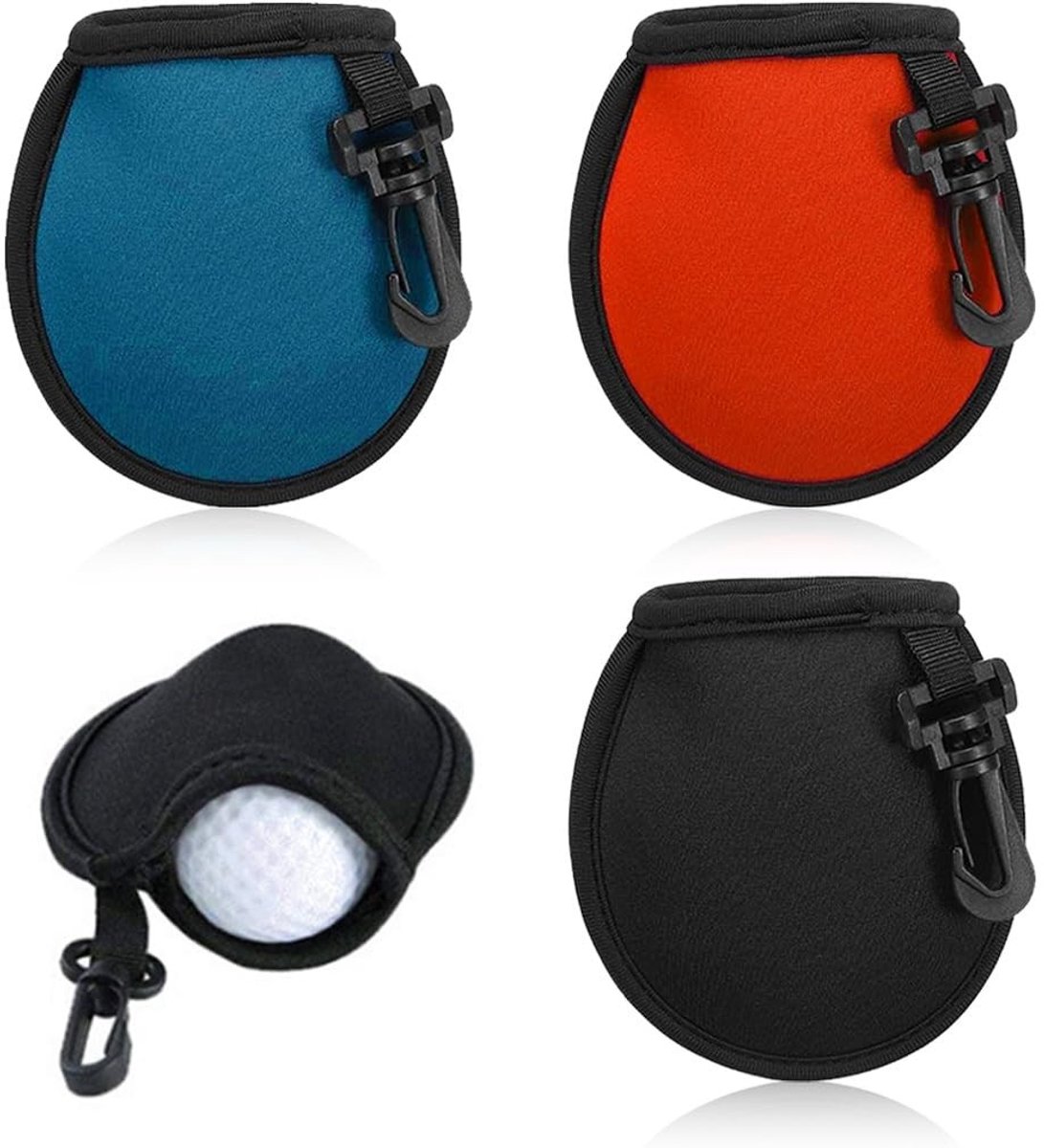 Dailygoods - Set van 3 Draagbare Golftassen met Reinigingsaccessoires - Voor Golfballen