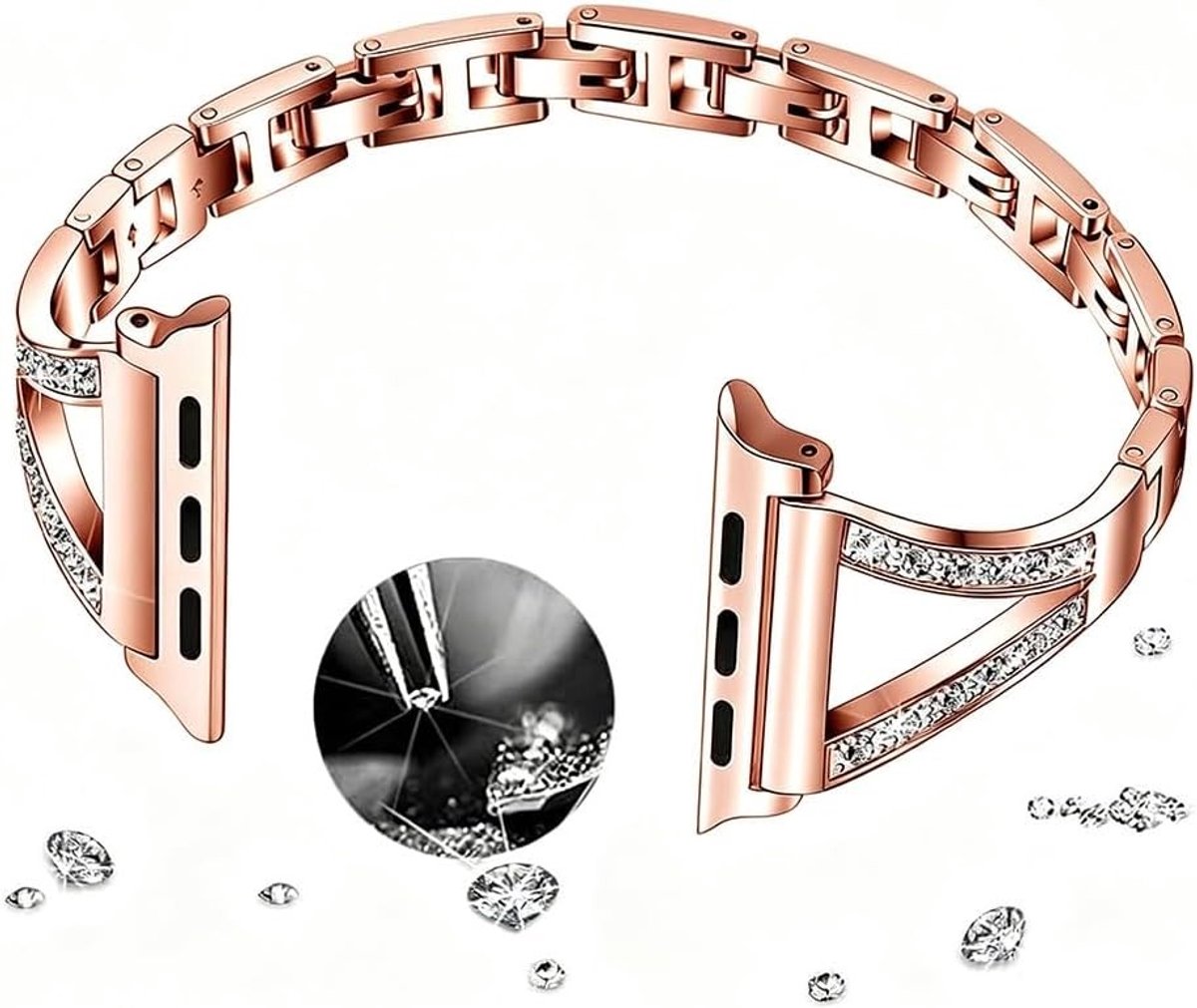 Stijlvolle dames smartwatches bandjes voor diverse Apple Watch series 10, 9, 8, 7, 6 en SE modellen