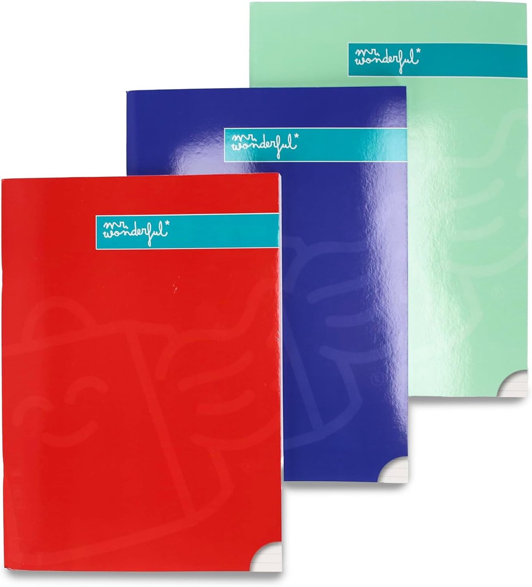 Thijox - Set van 3 A4 Schriften Gelinieerd - Rood, Blauw, Groen - 80 Vellen per Schrift - Ideaal voor School, Werk en Notities