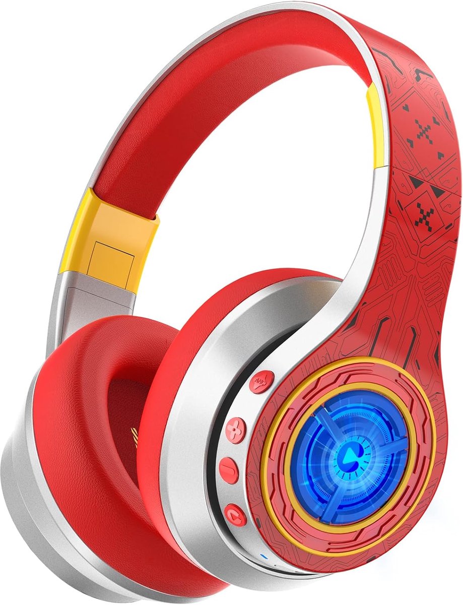 Thijox - Actieve Ruisonderdrukkende Hoofdtelefoon voor Kinderen - iClever BTH24 - Zilver - Comfortabele On-ear Hoofdtelefoon voor Feest, Thuis, en Rei