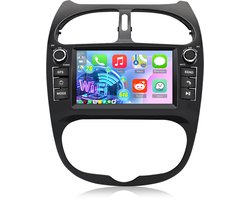 Cestovet Autoradio - Geschikt Voor Peugeot 206 206CC 2001 t/m 2016 - 2GB RAM + 64GB ROM - Draadloos CarPlay & Android Auto - Android 15.0 - Bluetooth & WiFi - GPS Navigatie