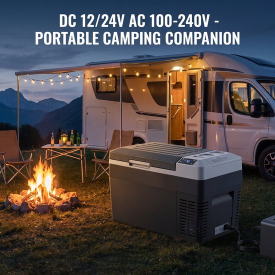 NordHaus Auto Koelkast - Compressor Koelbox - Mini Koelkast - Koelen en Vriezen van -20°C tot 20°C - 25 Liter — afbeelding 2