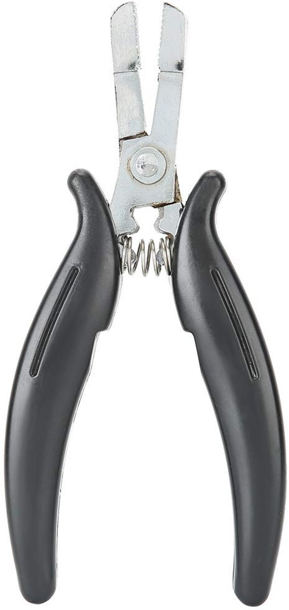 Dailygoods- Hair Extension Tang - Uniek Mesh-Tandontwerp - Multi-Functie Tool - Verwijdering Hete Smeltingslijm - Ergonomisch Handvat - Zwart - Haarextensie Tang