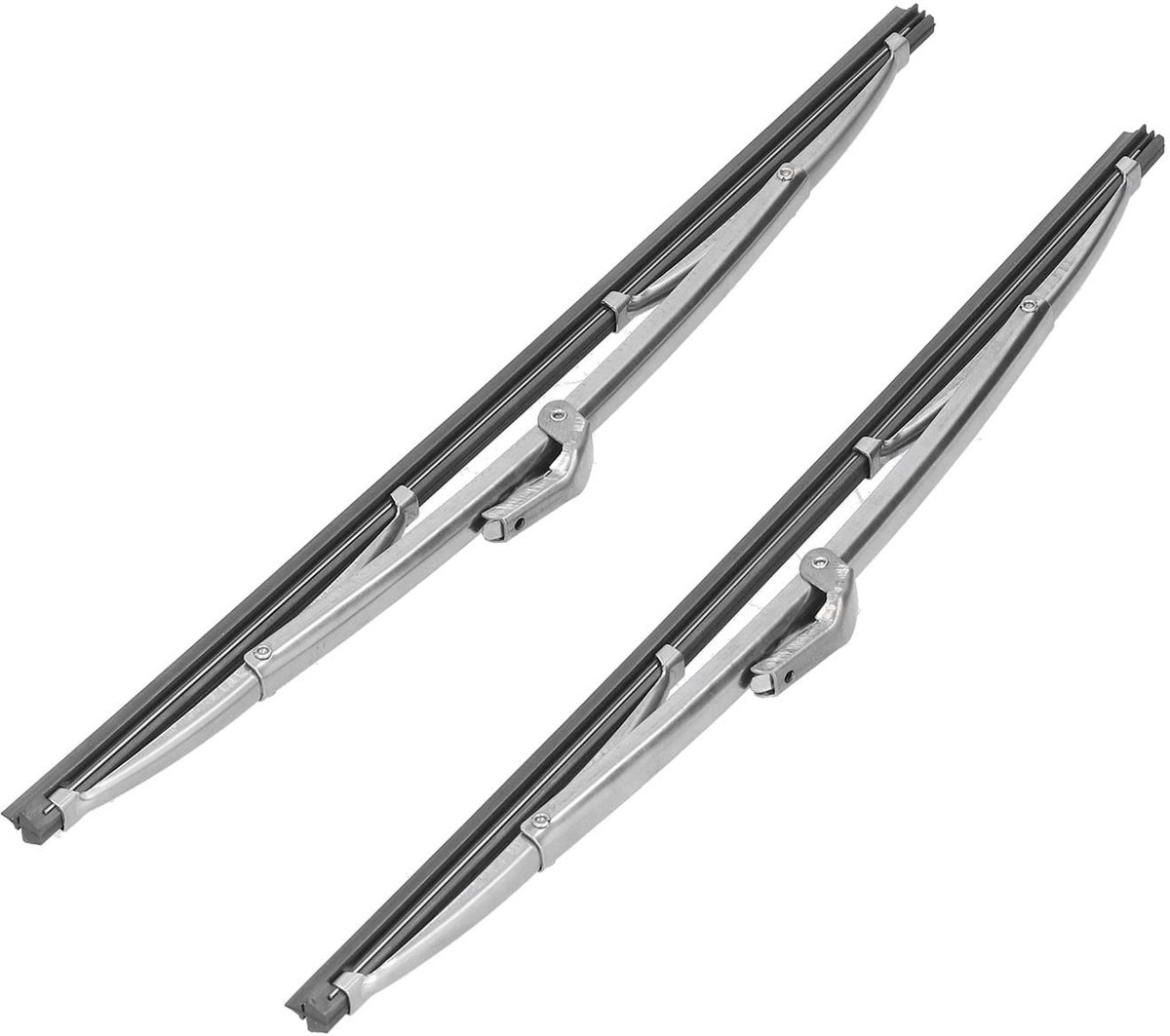 Dailygoods - Ruitenwisser - Roestvrij staal - Duurzaam en sterk - 30,48 cm - Universeel voor auto - Gepolijst oppervlak - Geschikt voor de meeste voer...