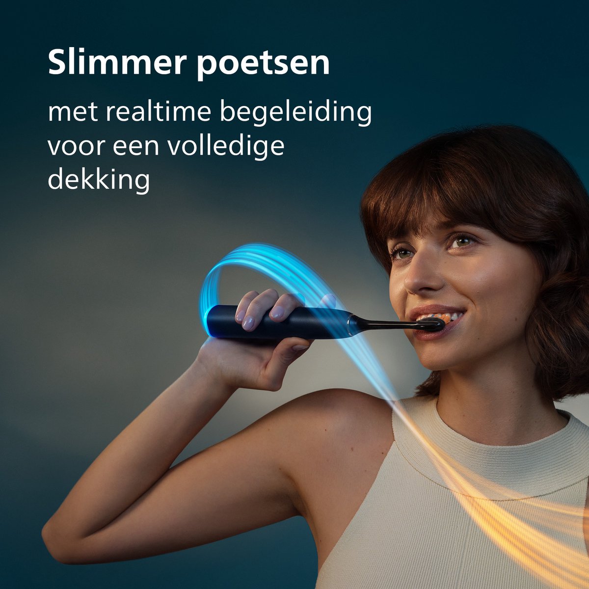 Philips Sonicare Next-Generation DiamondClean 9900 Prestige Elektrische Tandenborstel – met SenseIQ Technologie, Volledige Poetsbegeleiding en Smart Pressure Feedback, Quartz Black , HX9813/92 thumbnail 4