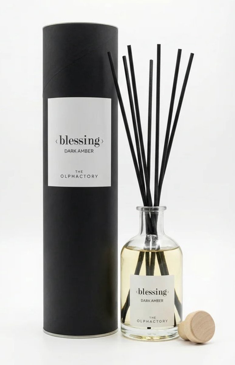The Olphactory Luxe Geurstokjes Fragrance Diffuser - Blessing, Dark Amber