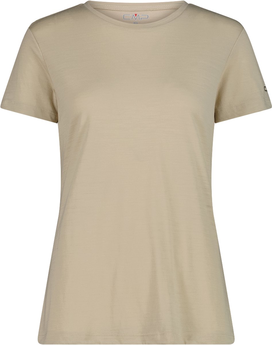 Dames T-shirt met ronde hals van merinowol CMP Arena / Terra