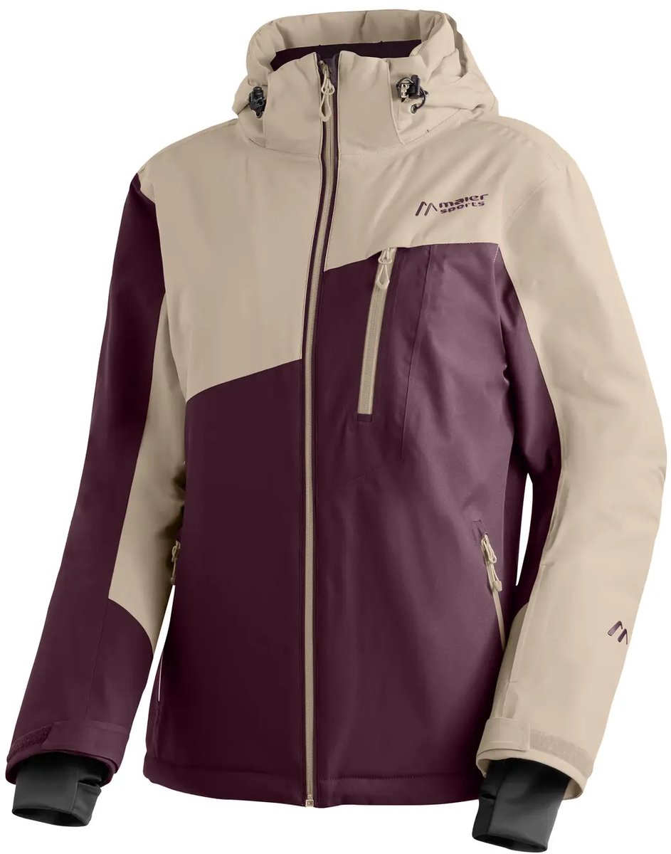 Dames ski jas Maier Sports Glacierguard Rich Soil/muslin