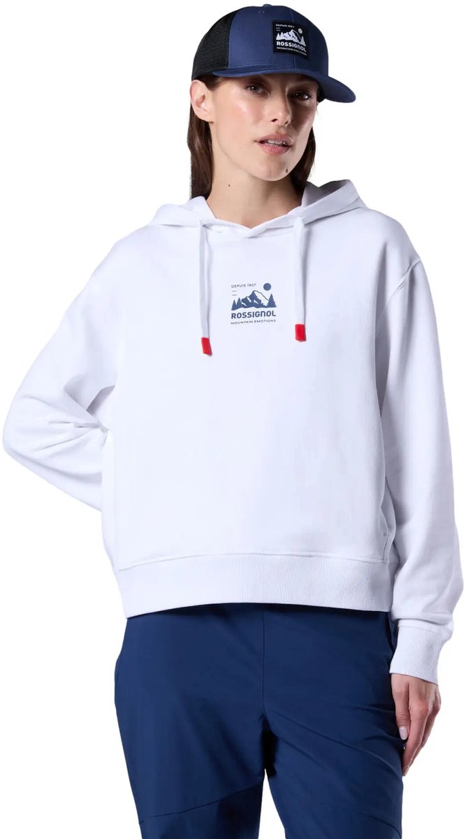 Dames Hoodie Rossignol Waterfall Wit