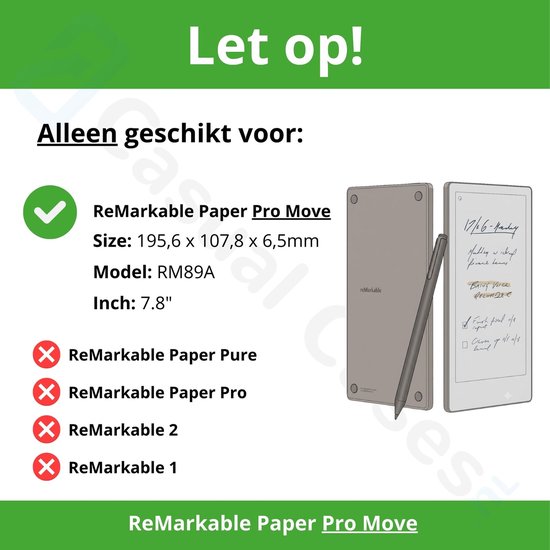 Lunso ReMarkable Paper Pro Move Slim magnetisch sleepcover PU leer hoes - Lavendel van Lunso — afbeelding 4