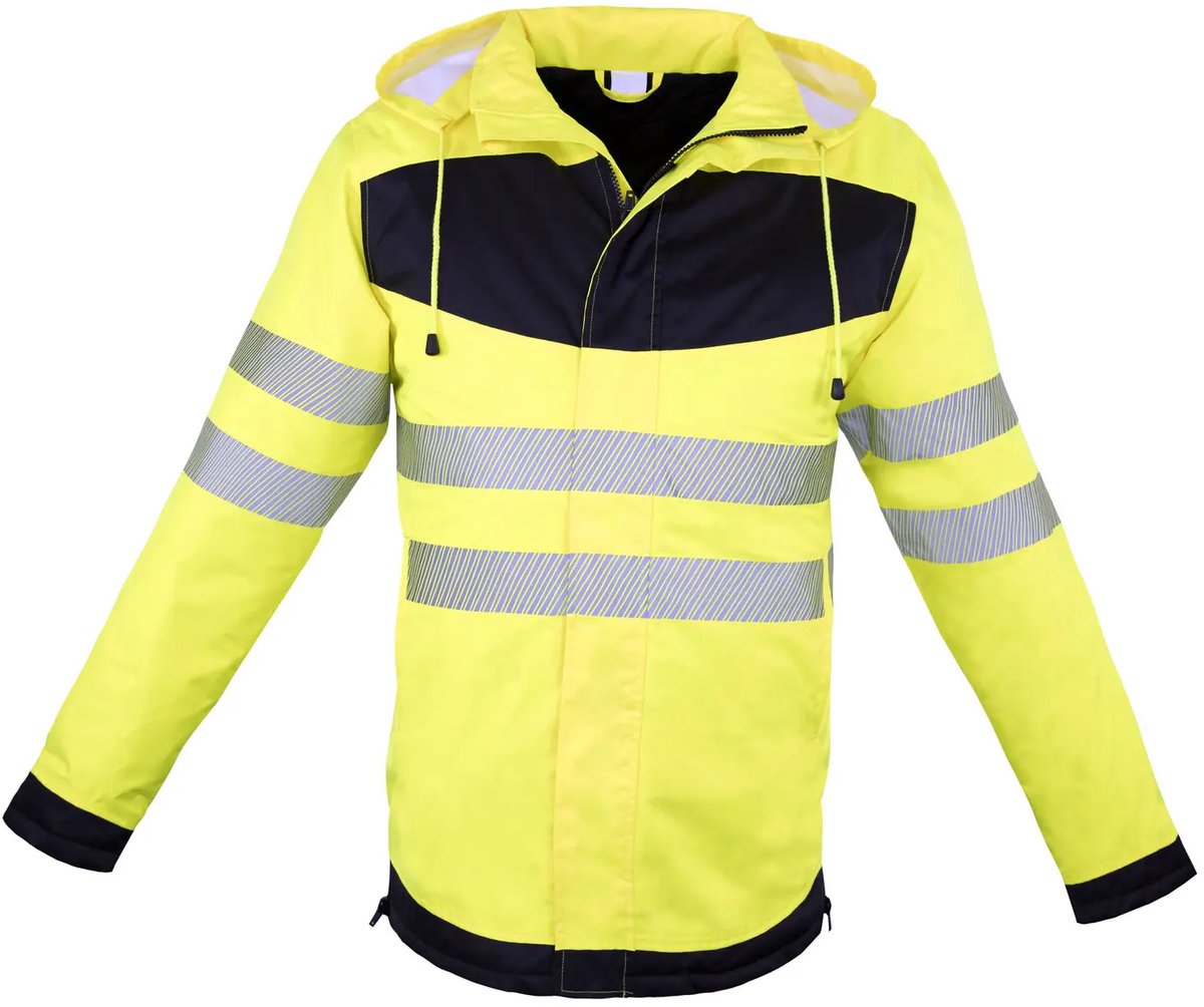 Korntex EOS Hi-Vis Workwear Parka With Printing Area KX1004 Signal Zwart