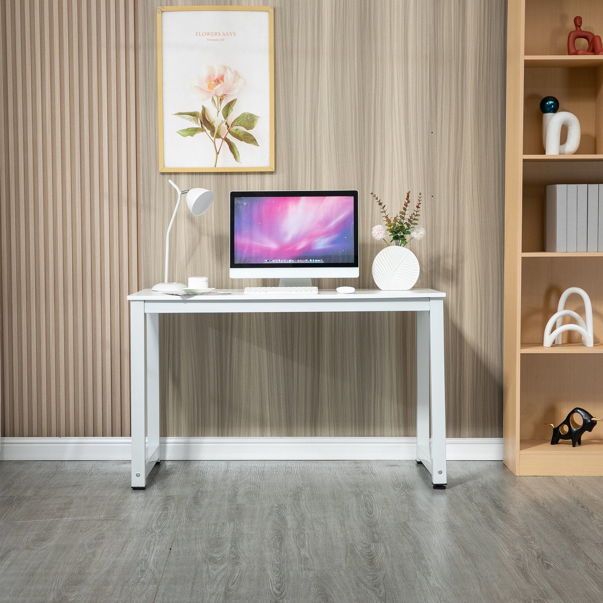YYchan hoekbureau - wit - 120 x 60 x 74 cm