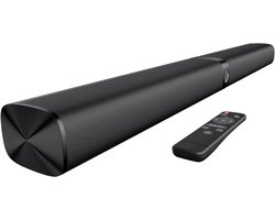 SNJY® Soundbar met Surroundgeluid - TV Speaker - Home Cinema - Met Afstandsbediening - 2-in-1 - 80W - Zwart