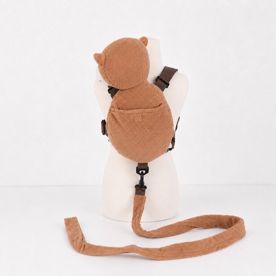 Goldbug - Harness Buddy kindertuigje - Knuffel rugzakje met looplijn - Looptuigje Aap van Goldbug — afbeelding 4