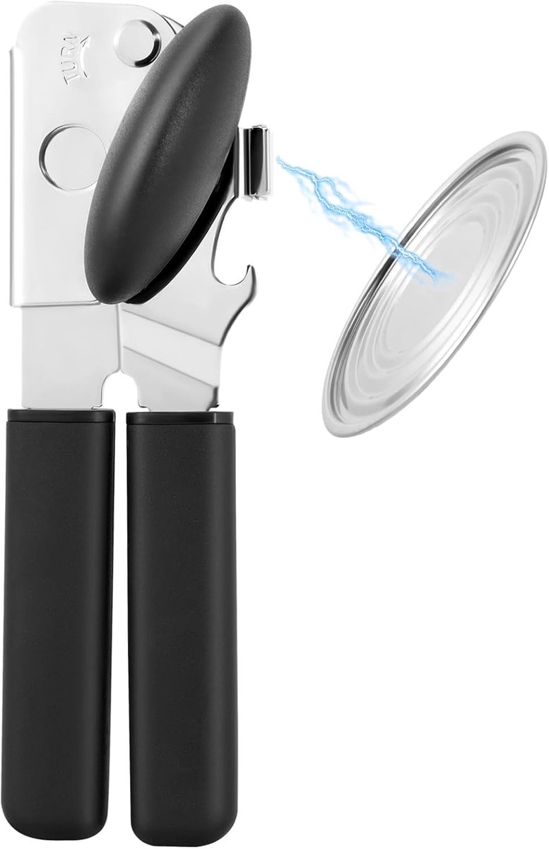 Handmatig met Magneetlift, Zware Handbediende Gladde Rand Blikopener voor Senioren, Duurzame Scherpe Snijblad, Gemakkelijke Draaiknop, Multifunctionele Flesopener