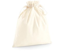 Westford Mill Organic Cotton Draw Cord Bag WM118 - Natural - L (30 x 47 cm)