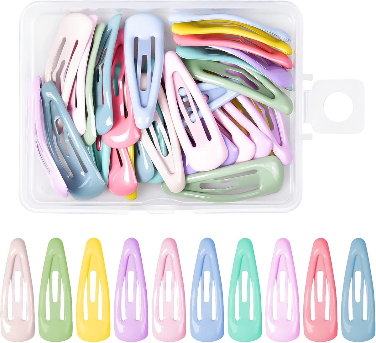 30 stuks haarspelden voor baby's, 3 cm kinderhaarspelden voor meisjes, kleurrijke mini-haarclips