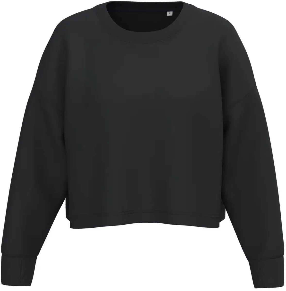 Dames cropped sweatshirt met ronde hals Proact