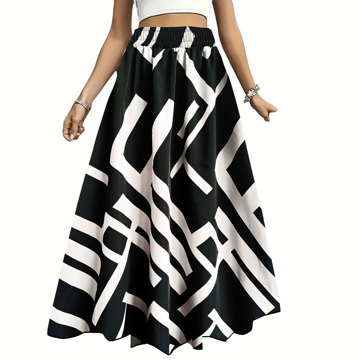 Currero Broekrok Dames Skort Skirts Skirt Rok Midi Korte Broek Culotte Wandelrok Rokje Legging 4 2XL Gemengde Kleur