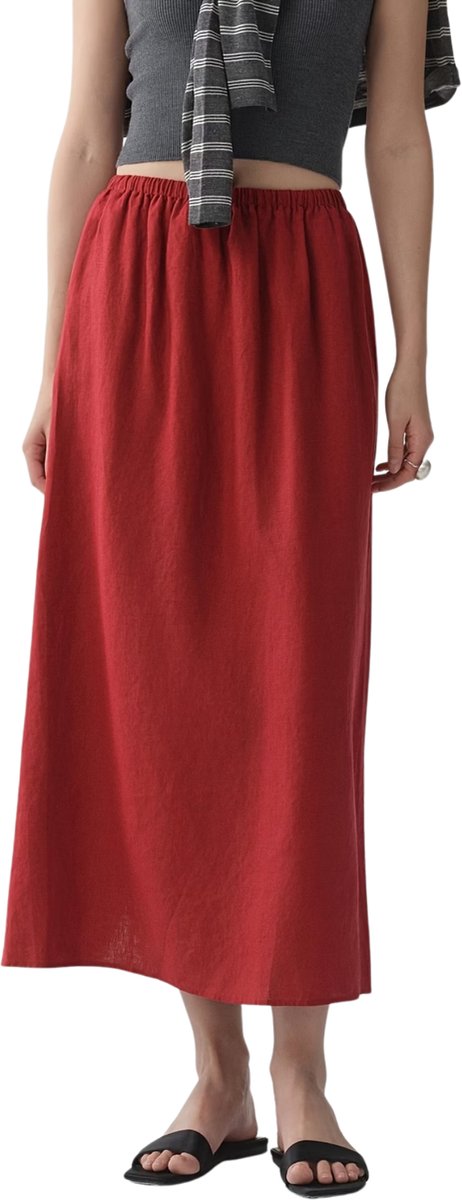 Currero Broekrok Dames Skort Skirts Skirt Rok Midi Korte Broek Culotte Wandelrok Rokje Legging Bordeauxrood
