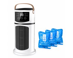 K&R ArcticCool Pro - 3-in-1 Luchtkoeler - USB Air Cooler - Ventilator met Luchtbevochtiger - 7…