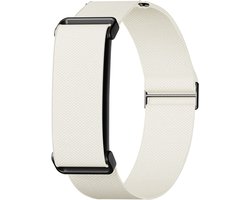 Stravo Elastisch Nylon Bandje voor de Bovenarm – Geschikt voor Fitbit Air – Met Verstelbare Schuifgesp – Traploos Verstelbaar – Ademende Sportarmband – Starlight