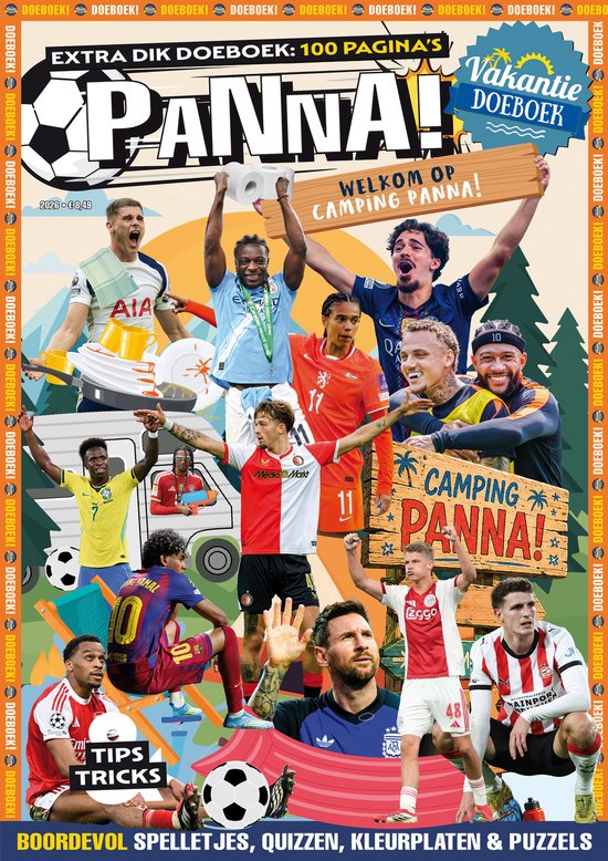 PANNA! Vakantie Doeboek 2026 - Magazine - Doeboek - Vol met Voetbal & Reisspelletjes - Kinderboek