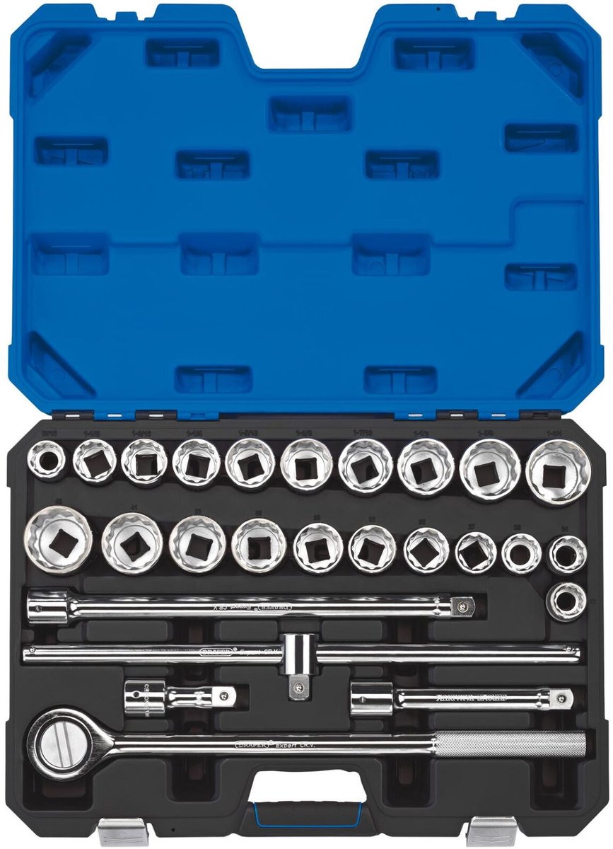 Draper doppenset - 3/4 inch - metrisch en Inch - 26-delig