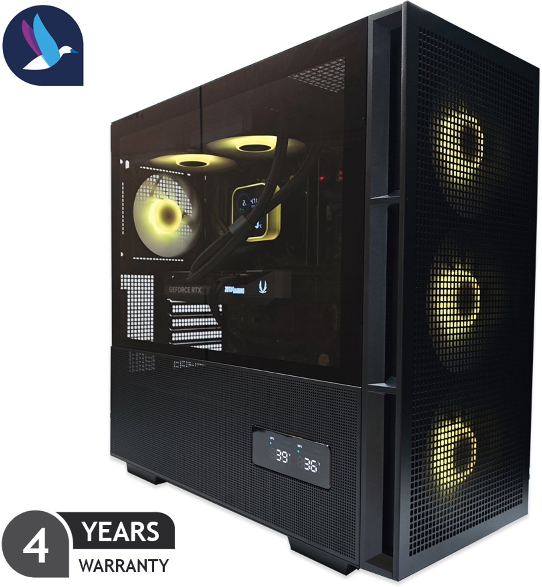 Nexora II Gaming PC - AMD Ryzen 7 9800X3D - NVIDIA RTX 5070 Ti - 32 GB RAM - 1 TB SSD - WiFi - BT - Waterkoeling