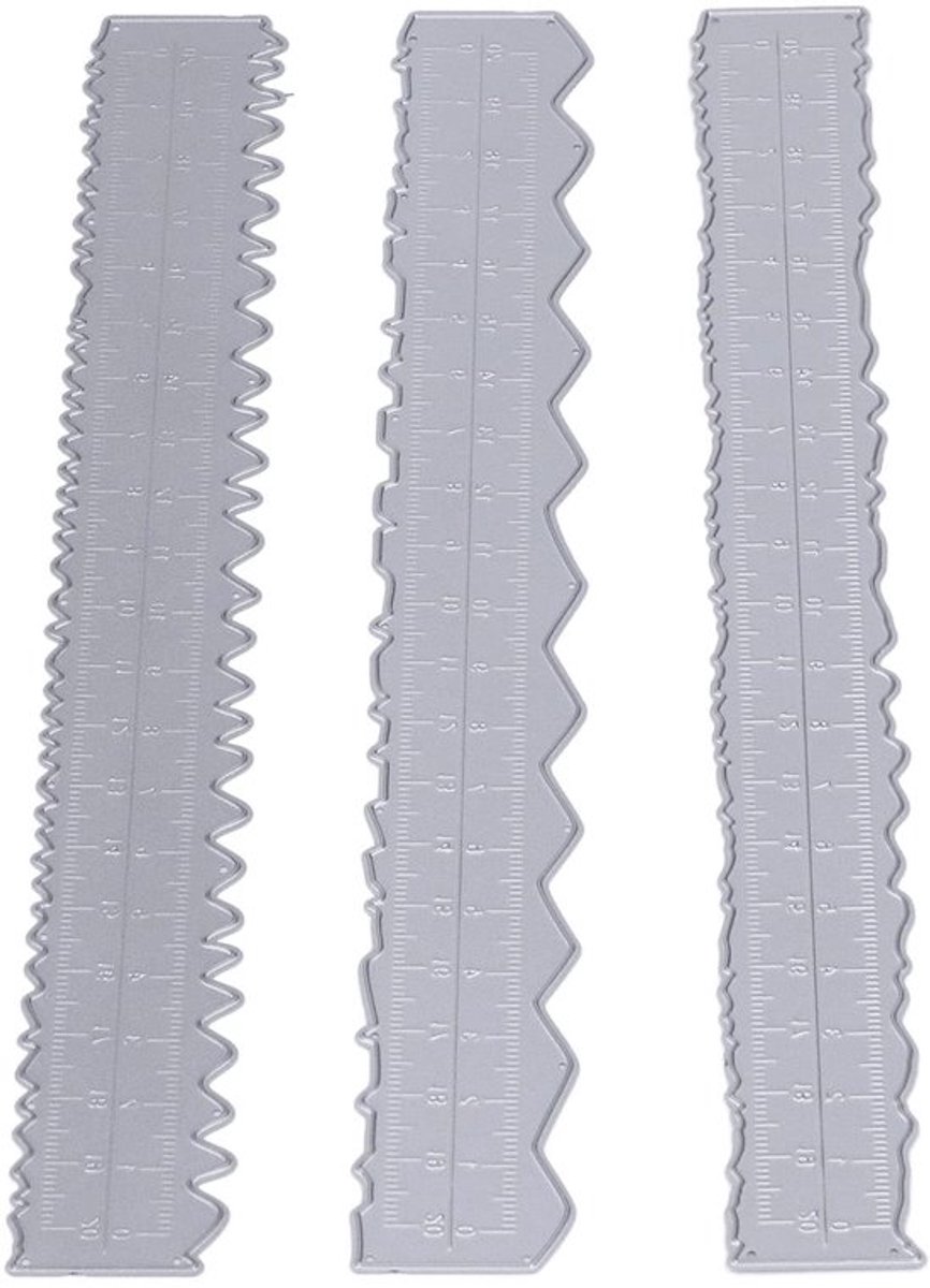 Papierliniaal Metalen - Scheurliniaal - Snijsjabloon - Doe-het-zelf Handwerk - Lichtgewicht - Duurzaam Koolstofstaal - Stansvorm