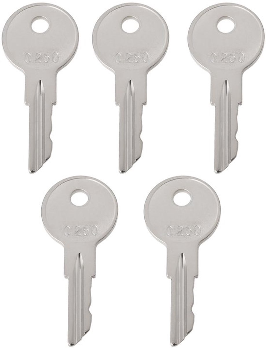 Ontsteking Master Sleutels - 5 Stuks - Precisie Passend - Duurzaam Metaal - Compatibel met Crown - Onderdeelnummers C250/089216-001/170151-001 - Heftrucksleutel