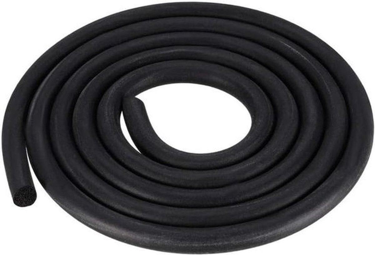 Weerstrip 6 mm diameter - EPDM - Waterdichte Afdichting - Geluidsisolatie - Tochtstopper - Energiebesparend - Afdichtstrip